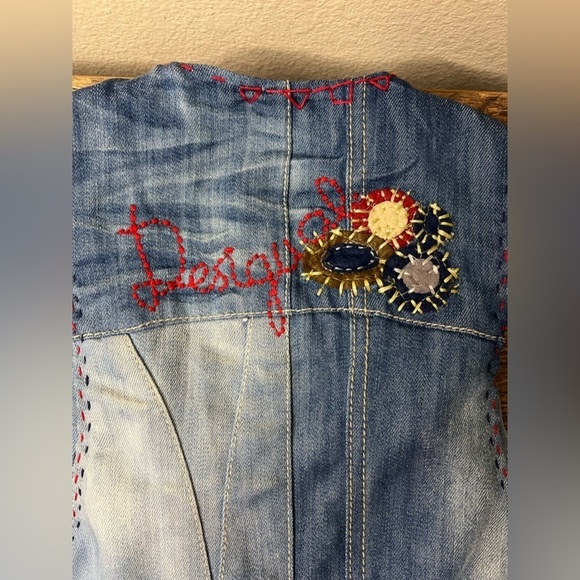 Desigual Denim Patchwork Vest - Picture 6 of 11